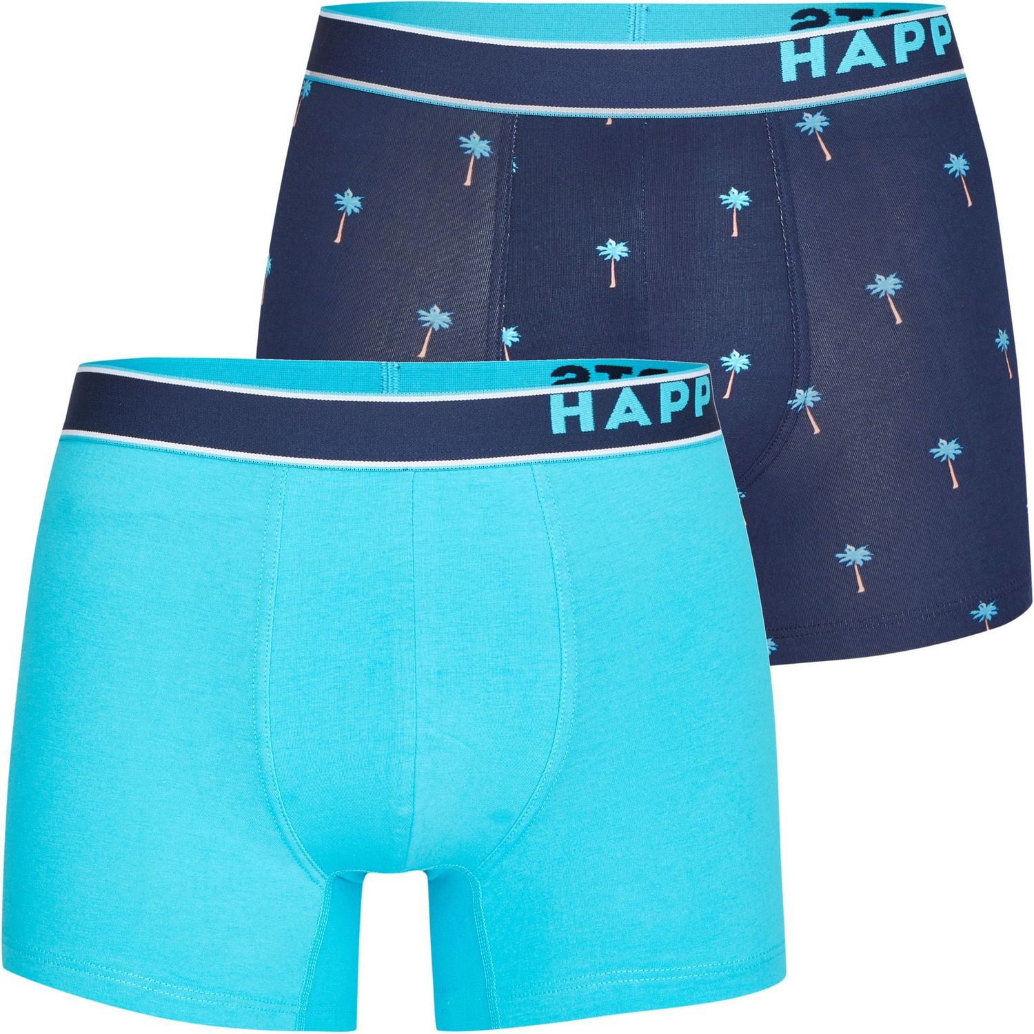 Happy Shorts 2er Trunks Palme blau
