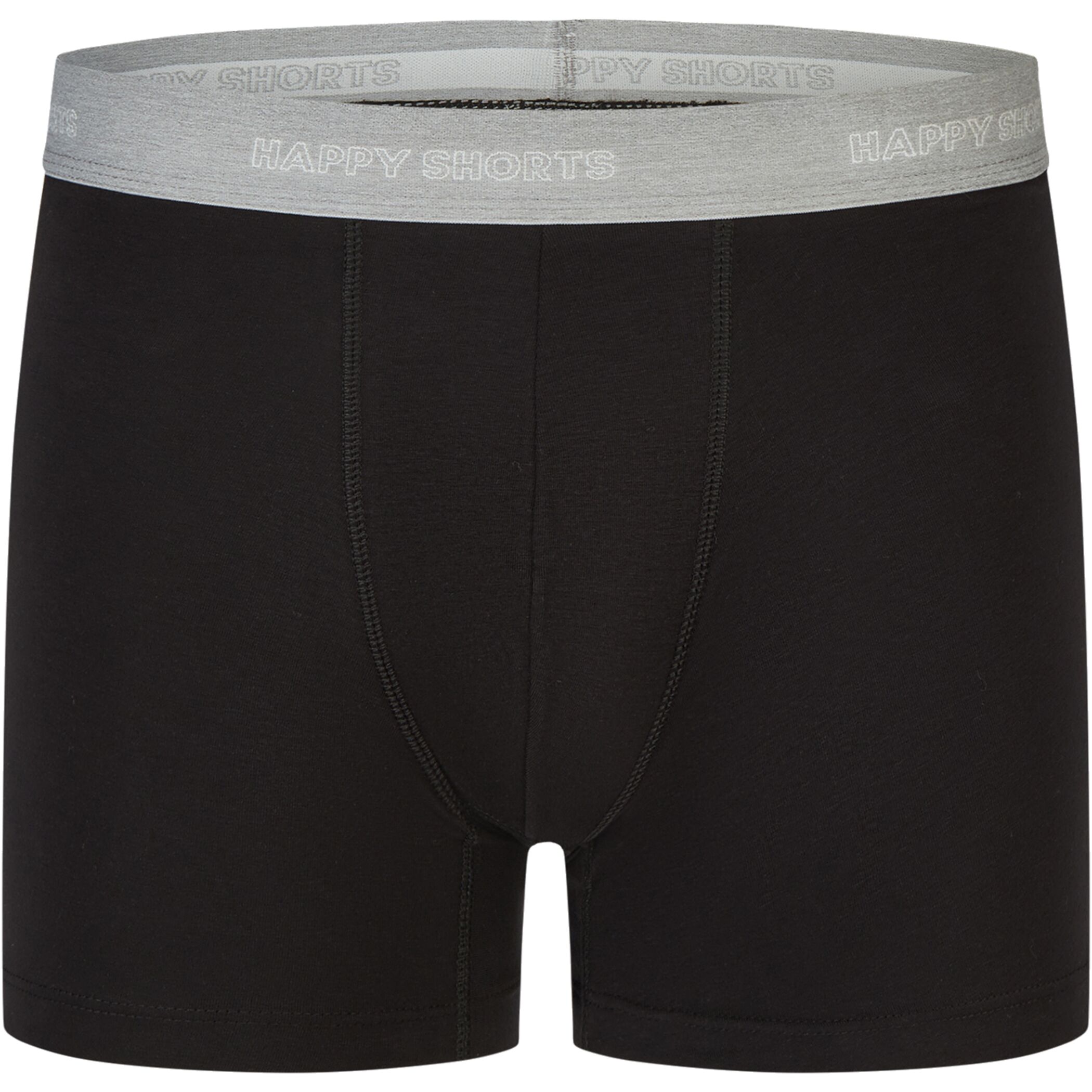 Happy Shorts 7er Trunks schwarz farblich abgesetzter Bund