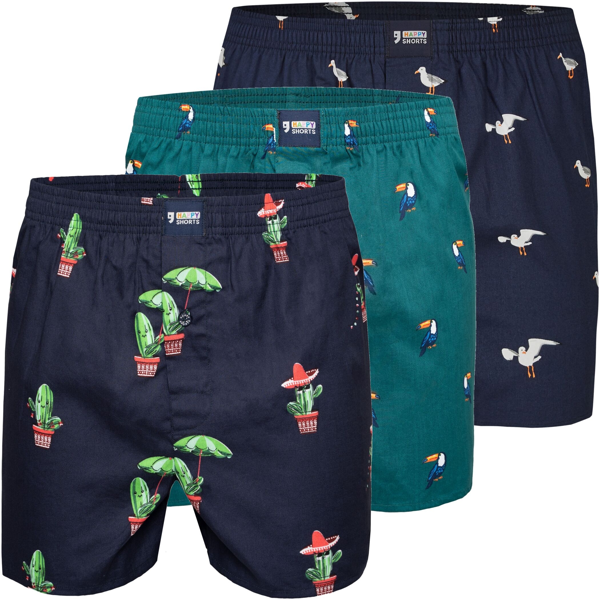 Happy Shorts X 3er Boxershorts Möwe