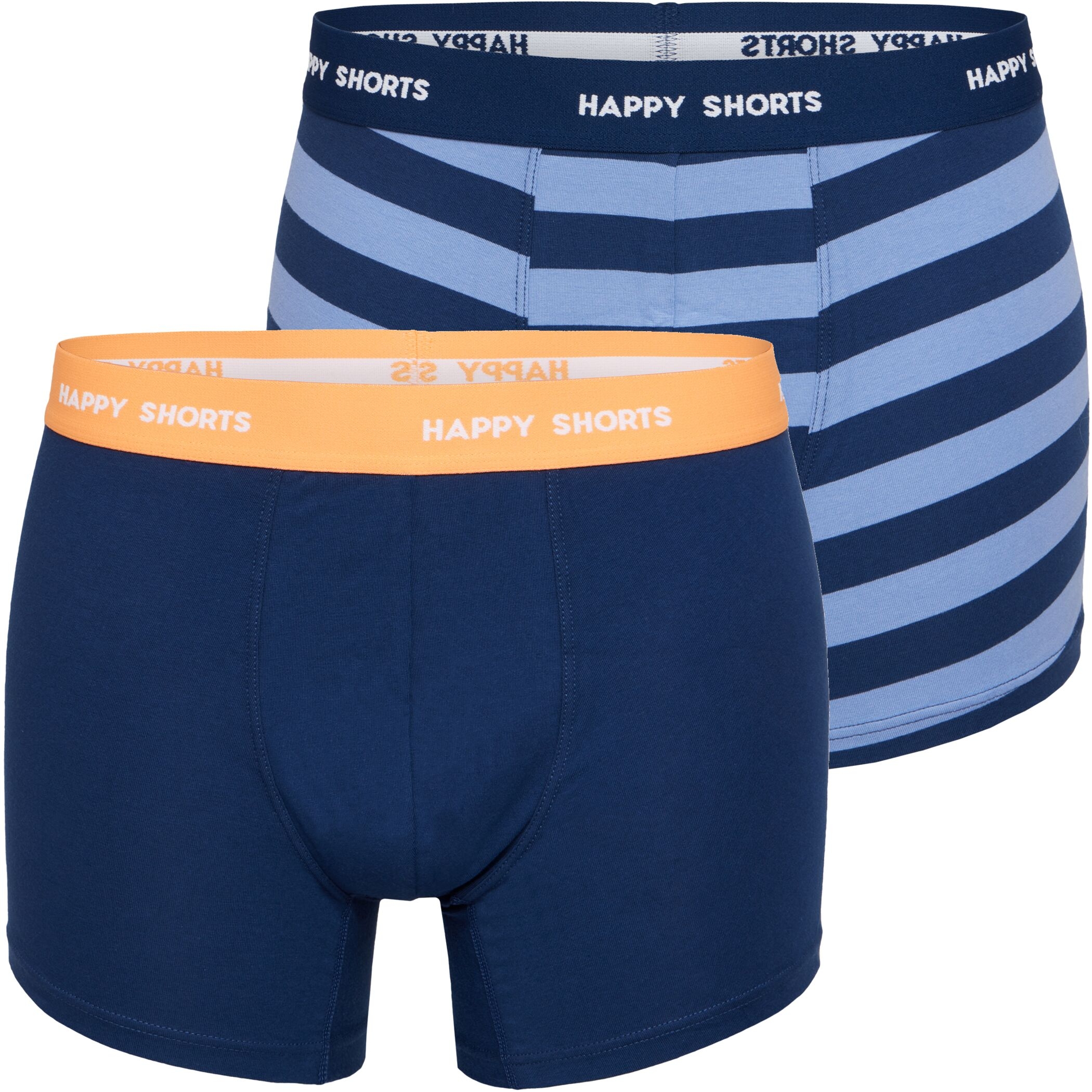 Happy Shorts 2er Trunks Blockstreifen Blau