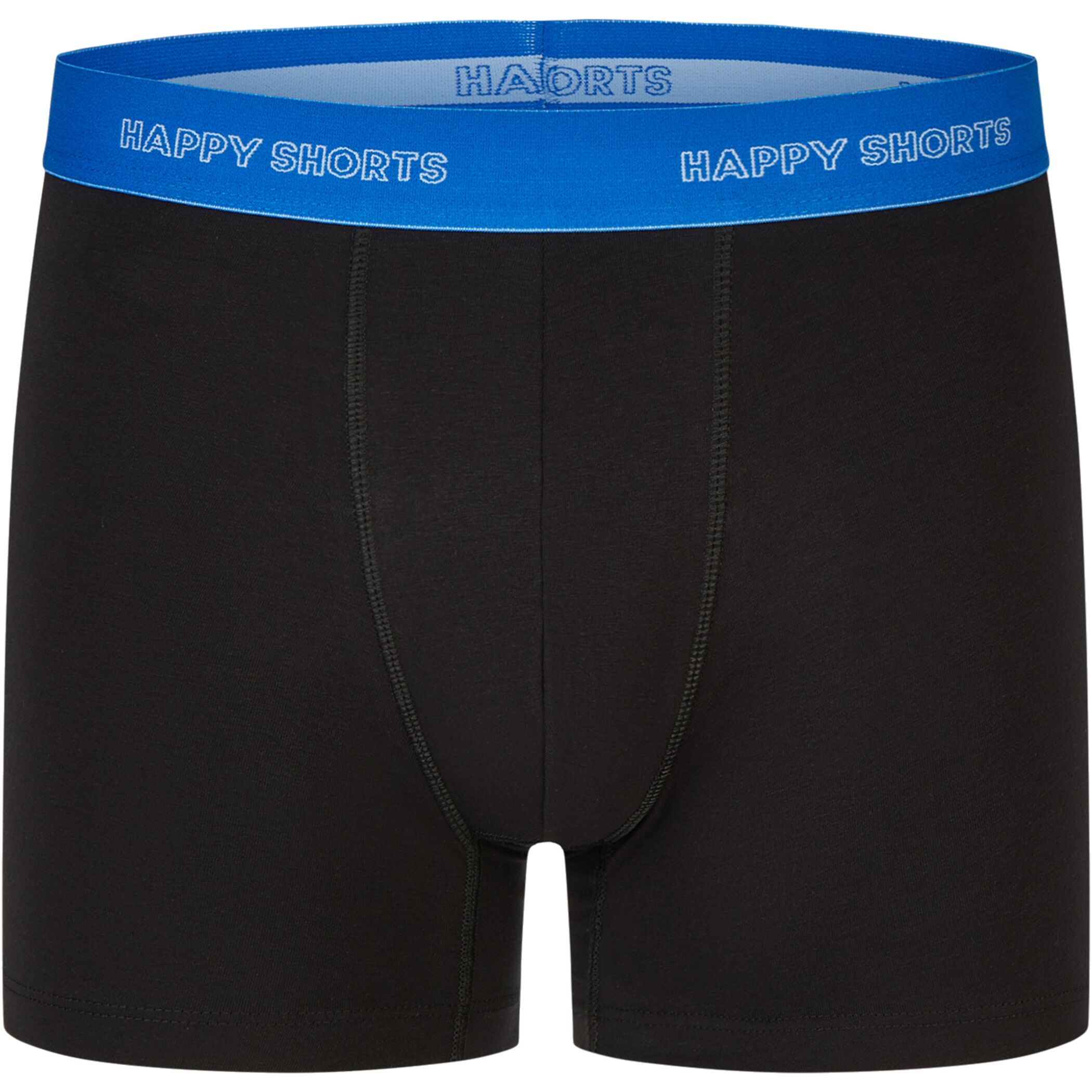 Happy Shorts 7er Trunks schwarz farblich abgesetzter Bund