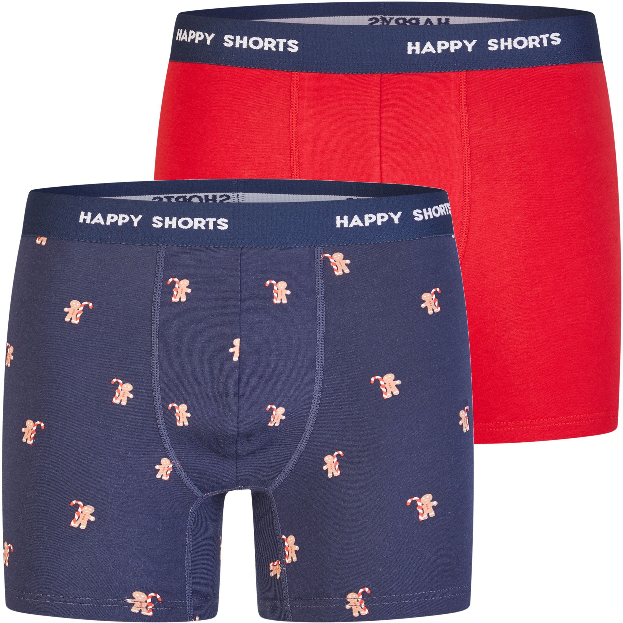 Happy Shorts 2er Trunks Xmas Lebkuchenmann rot
