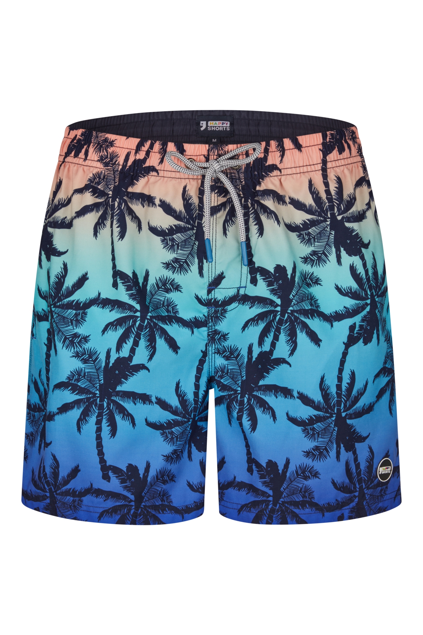 Happy Shorts Badeshorts Palme Farbverlauf