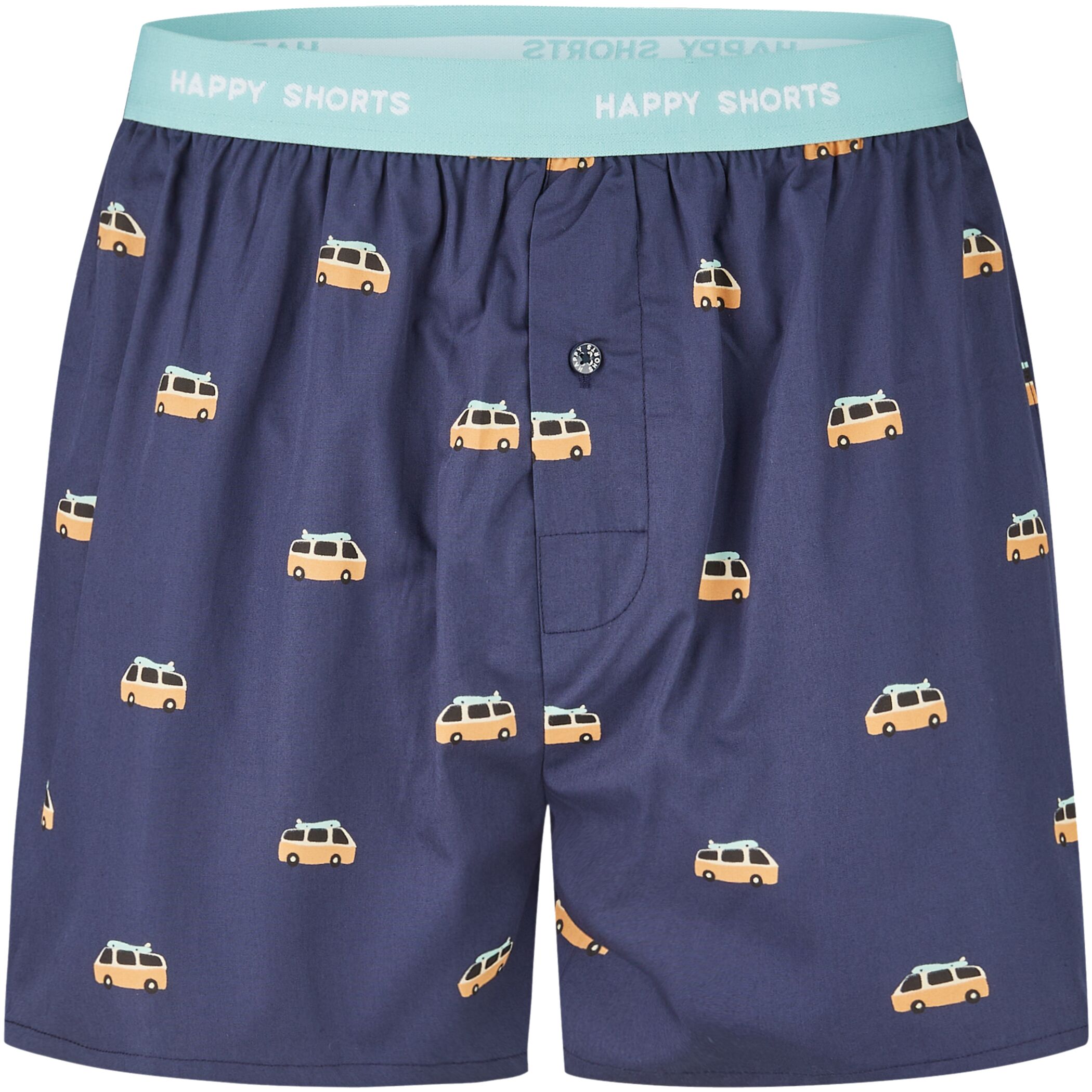 Happy Shorts Men's American Boxer Boxer Shorts Bus