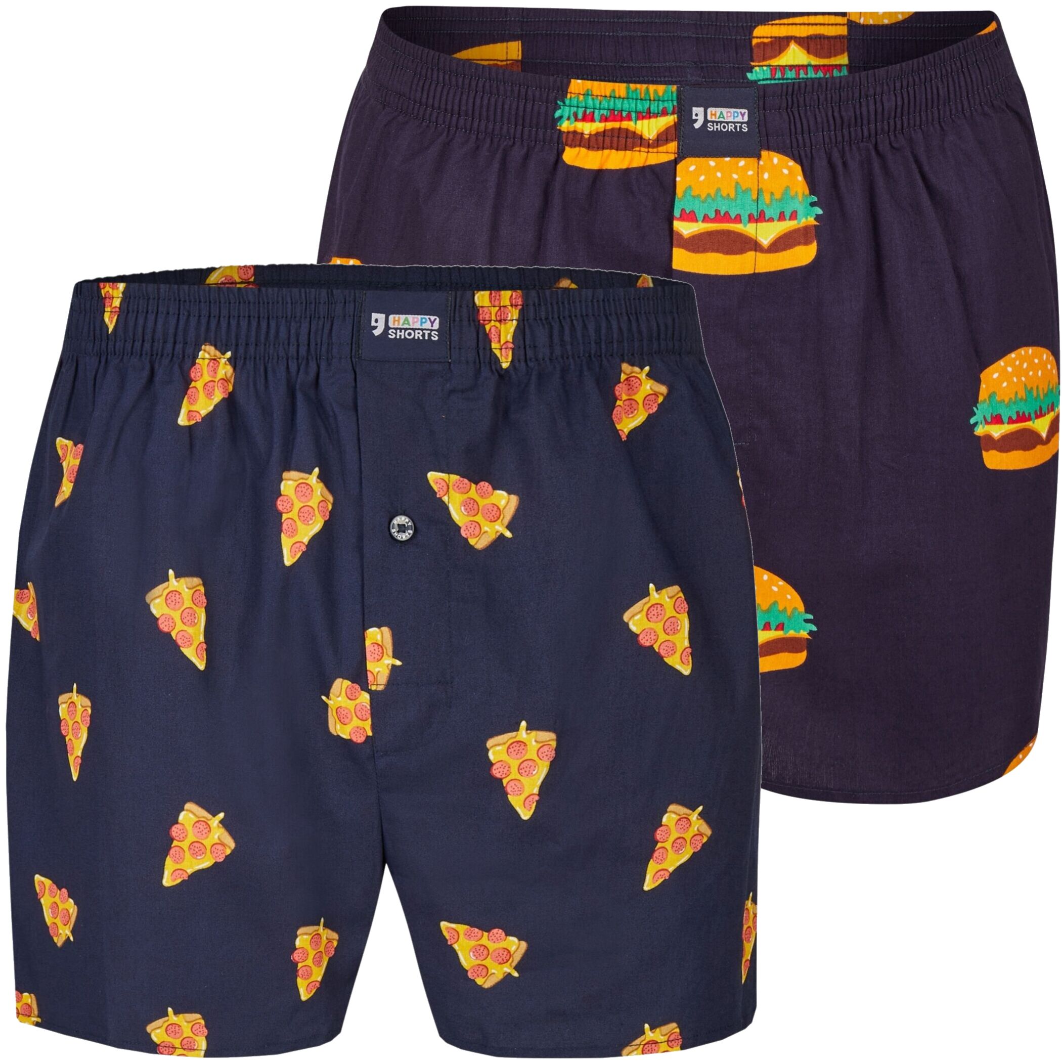 Pack of 2 HAPPY SHORTS X men's boxer shorts with suspenders