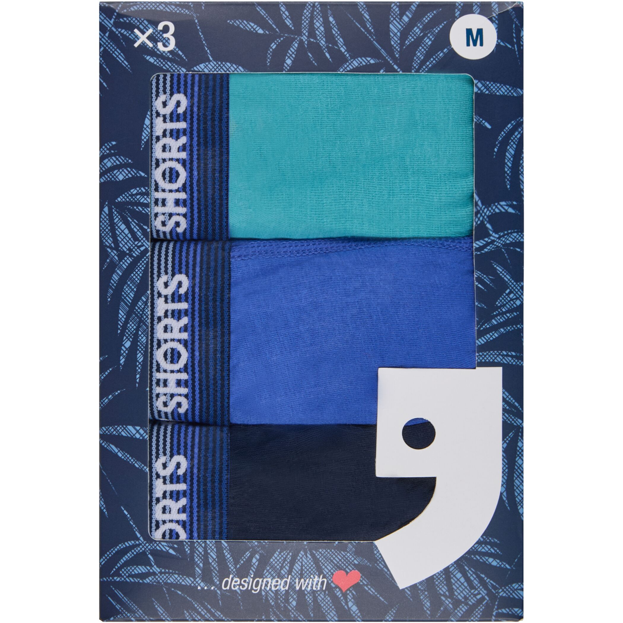 3-Packs Happy Shorts Boxershorts Pants Boxer Jersey