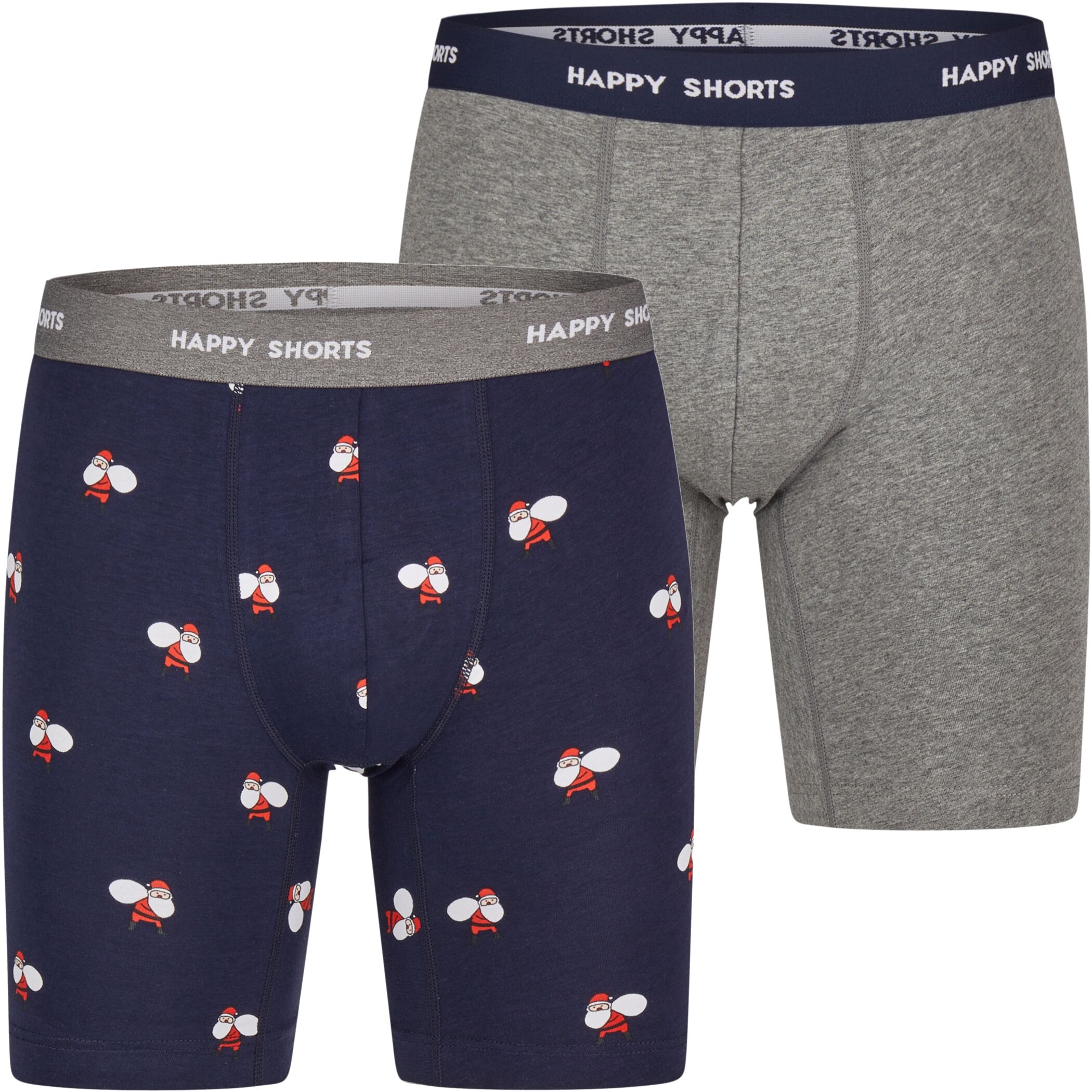 Happy Shorts 2er Longboxer Weihnachtsmann