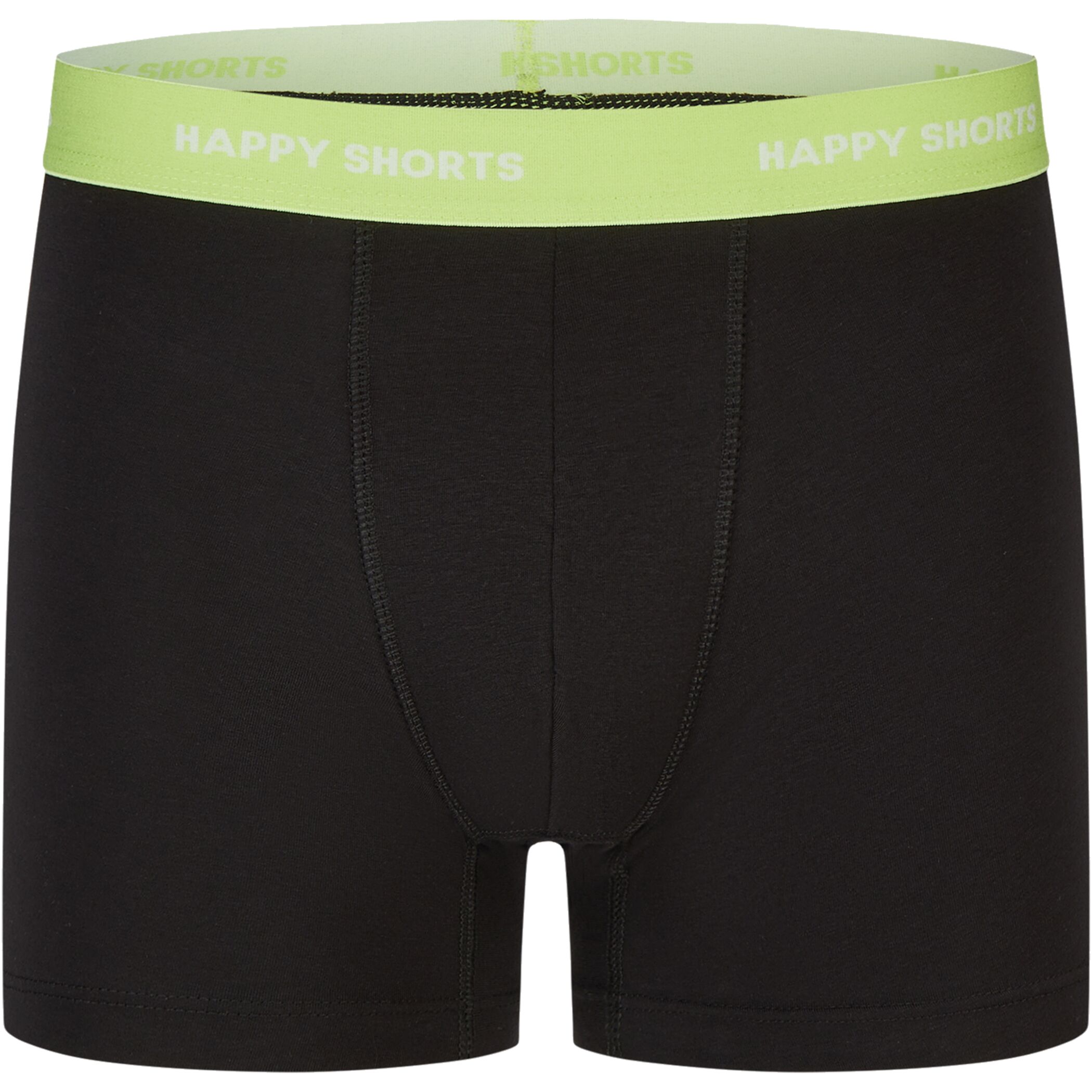 Happy Shorts 7er Trunks schwarz farblich abgesetzter Bund