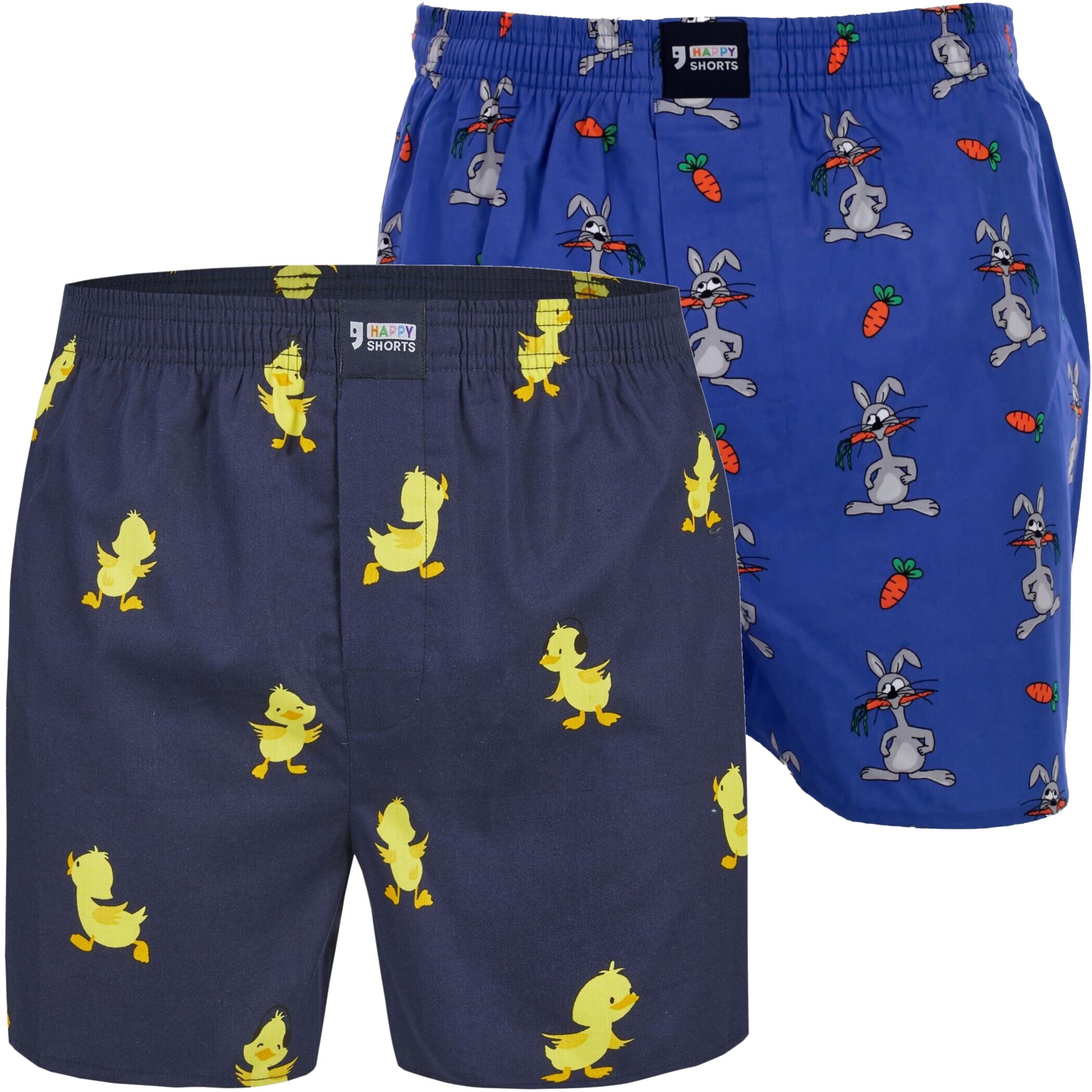 Pack of 2 HAPPY SHORTS X men's boxer shorts with suspenders