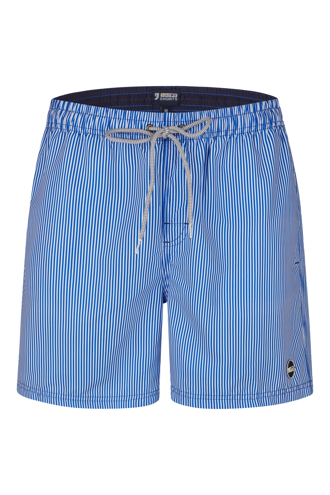 HAPPY SHORTS Men`s Beach shorts Beach pants Shorts Mid Blue Stripe S - XXL