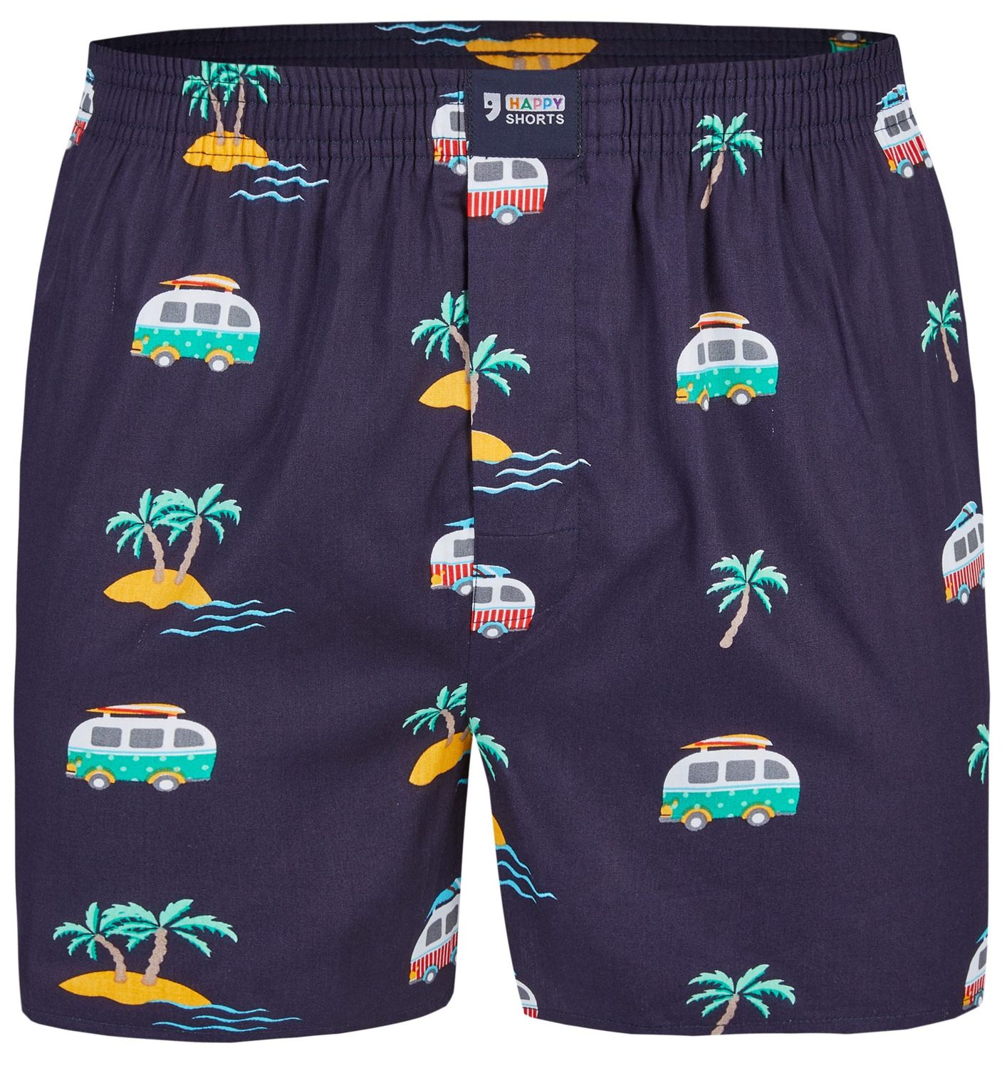 Happy Shorts Men`s american Boxer Boxershorts Shorts woven boxershorts Vacation