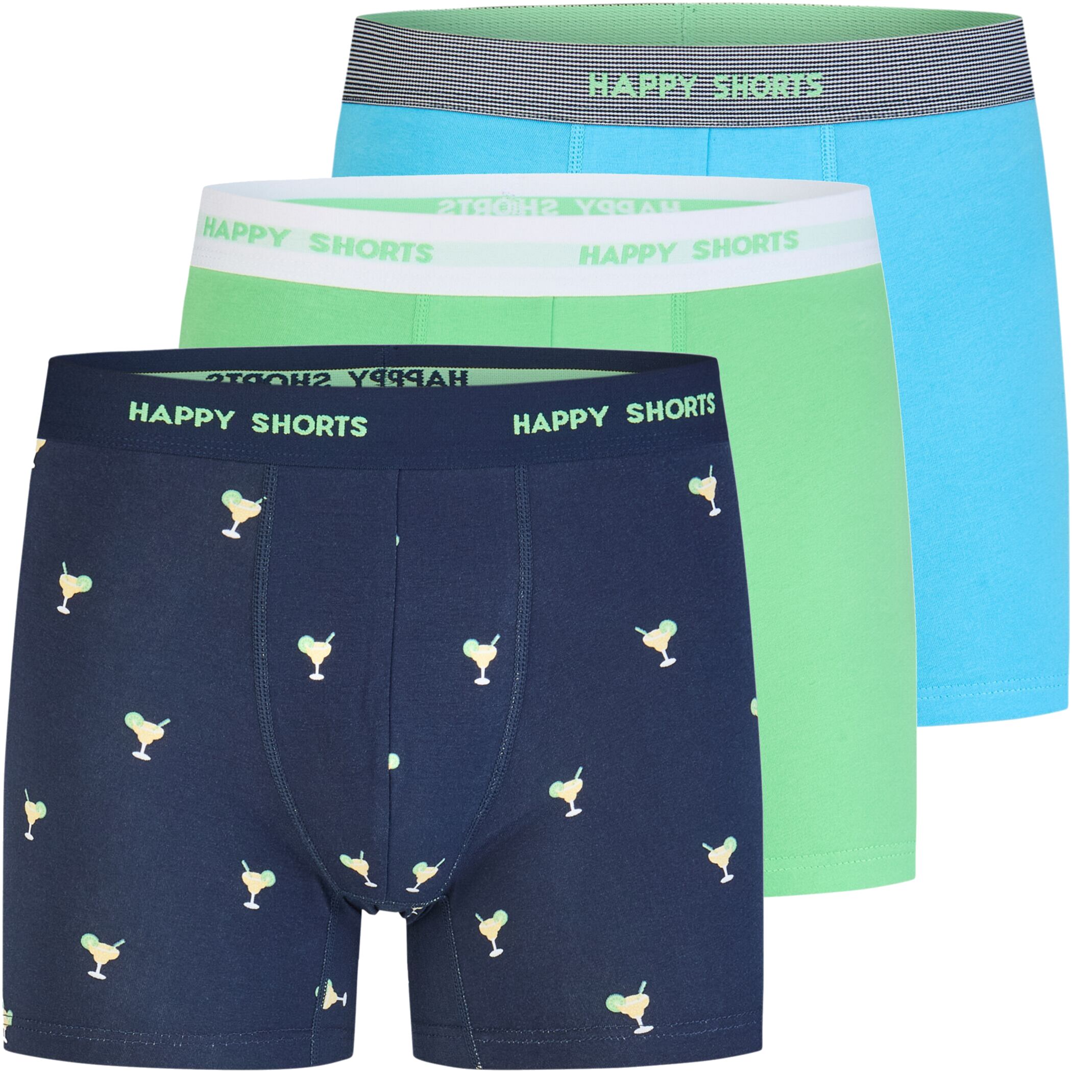 3-Packs Happy Shorts Boxershorts Pants Boxer Jersey