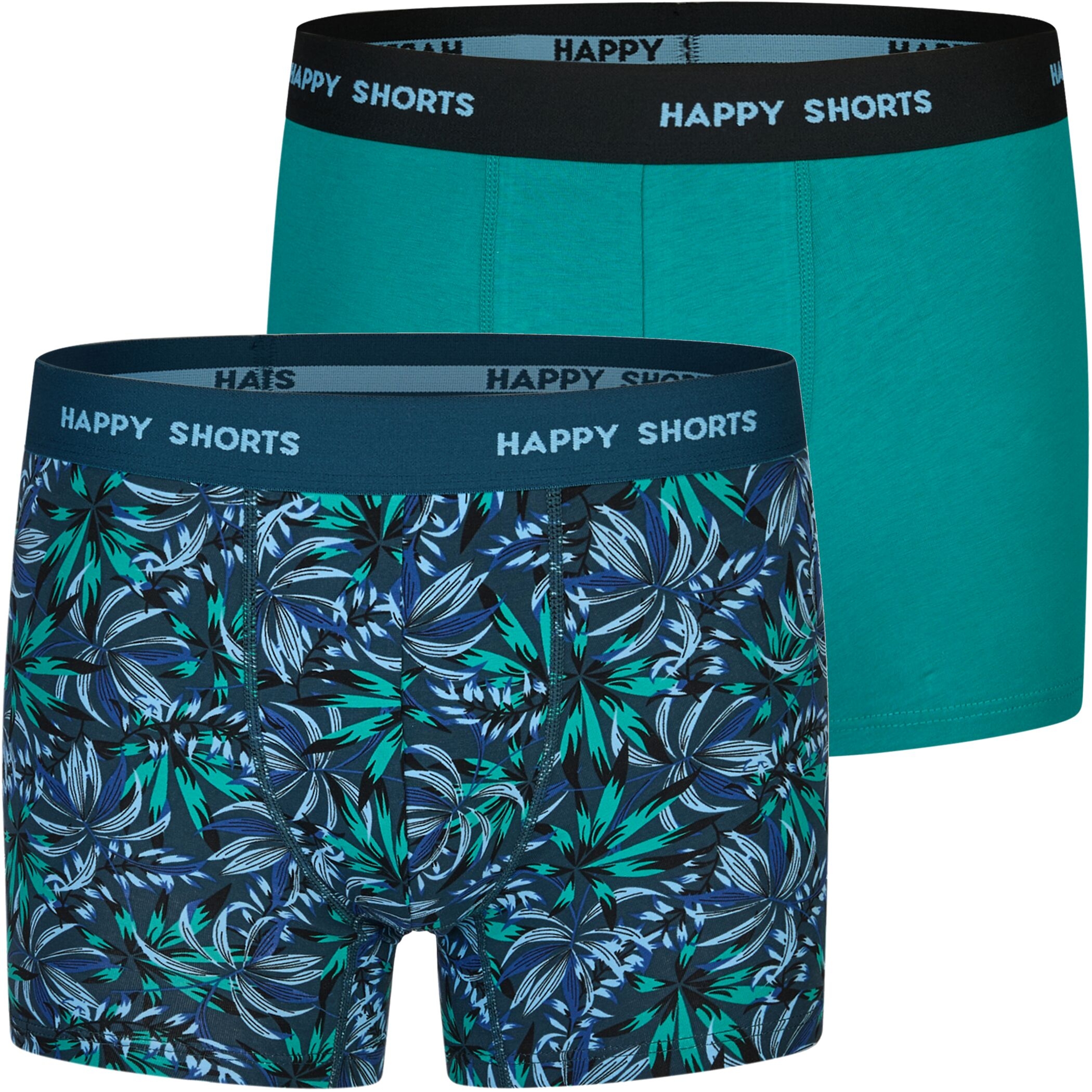 Happy Shorts 2er Trunks Palme Grün