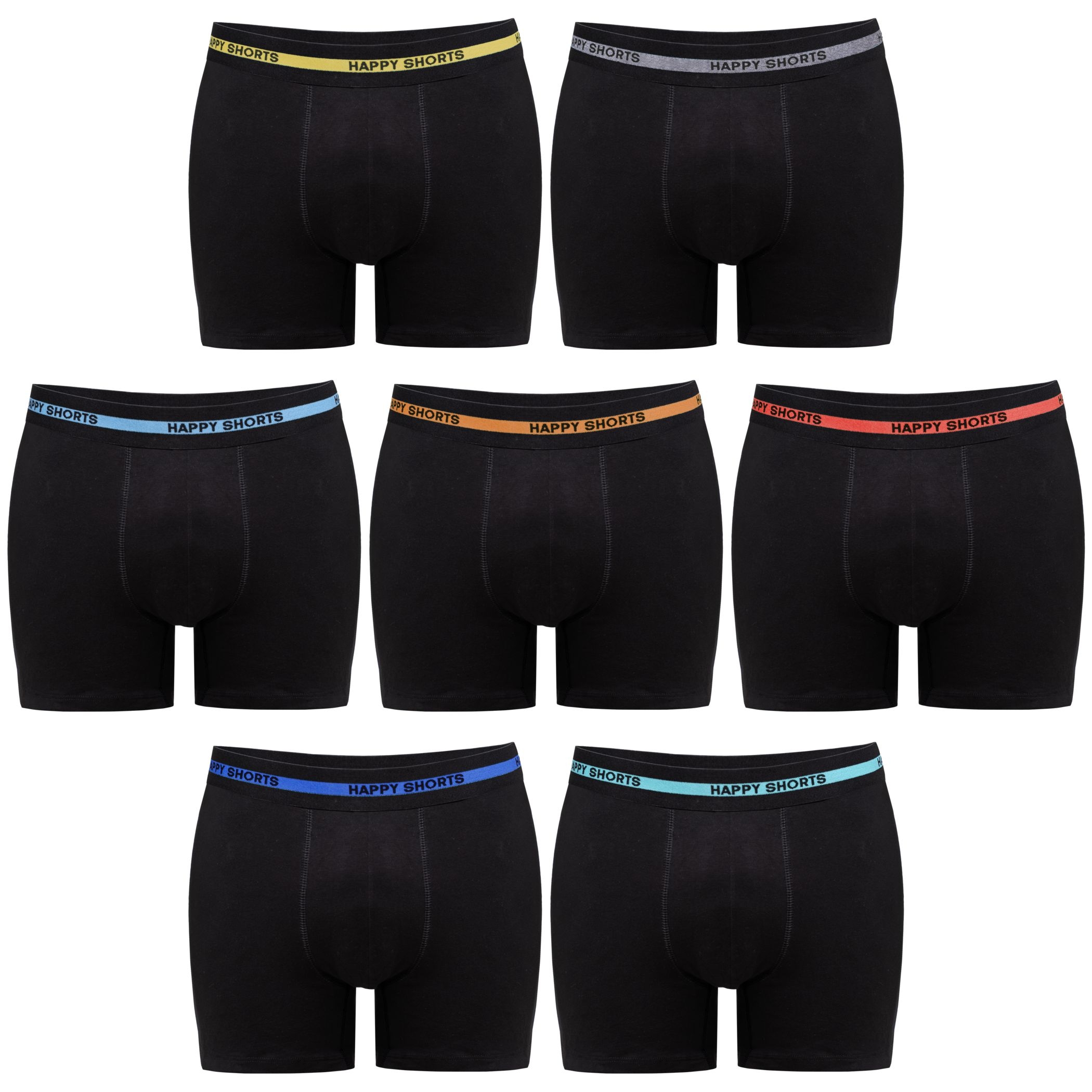 Happy Shorts 7er Trunks schwarz