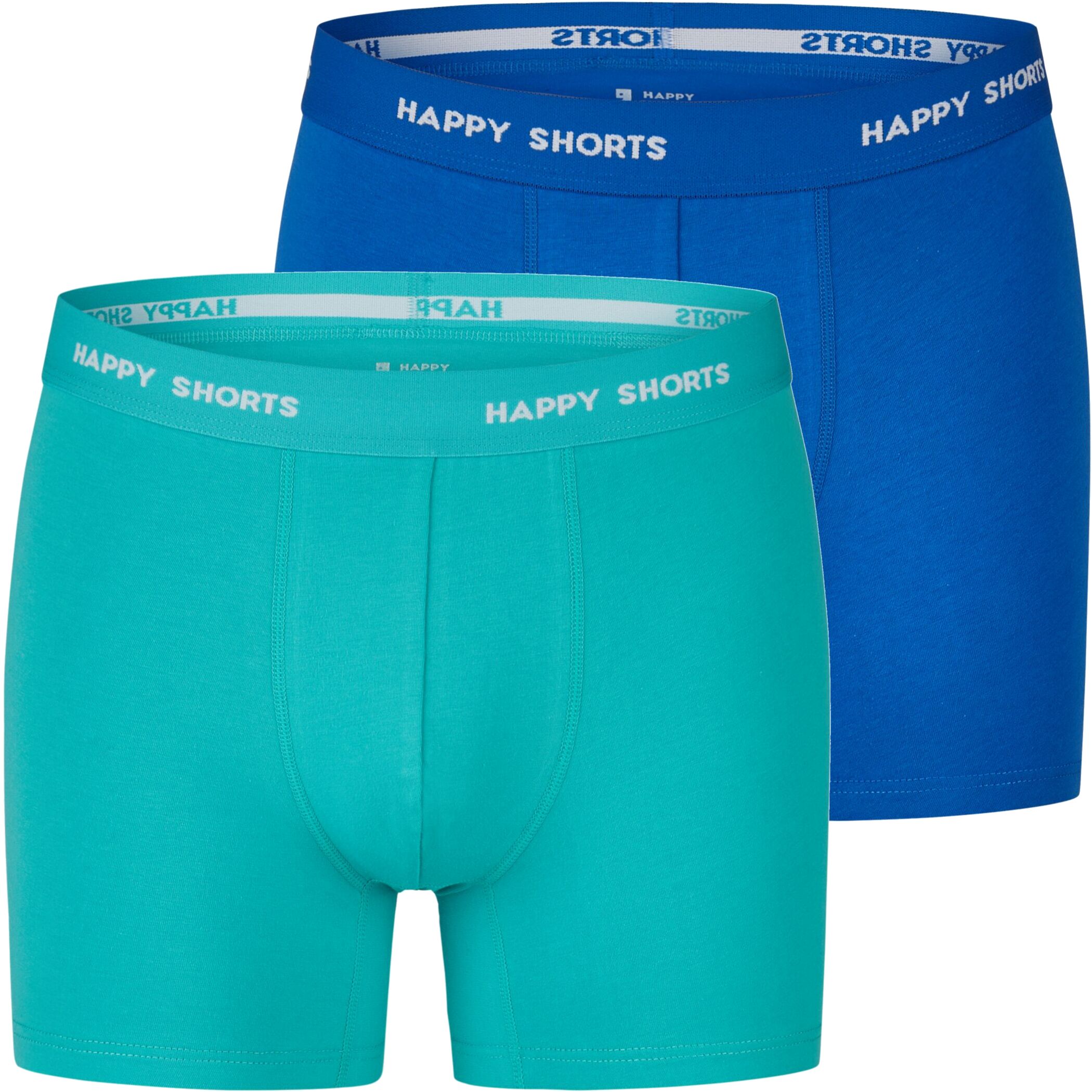 Happy Shorts Kinder 2er Trunks Neon Grün Blau