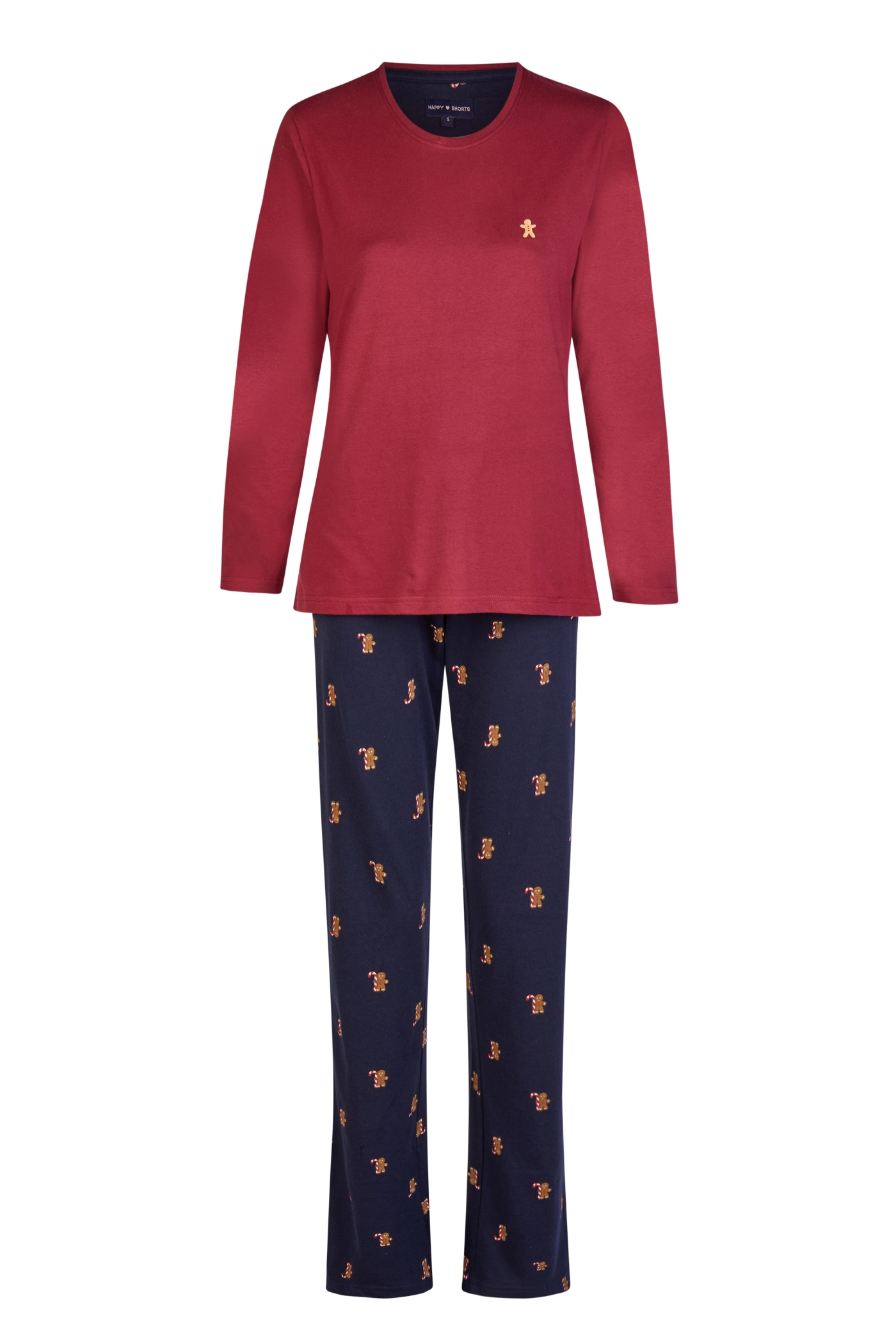 Happy Shorts Damen Pyjama Lebkuchenmann