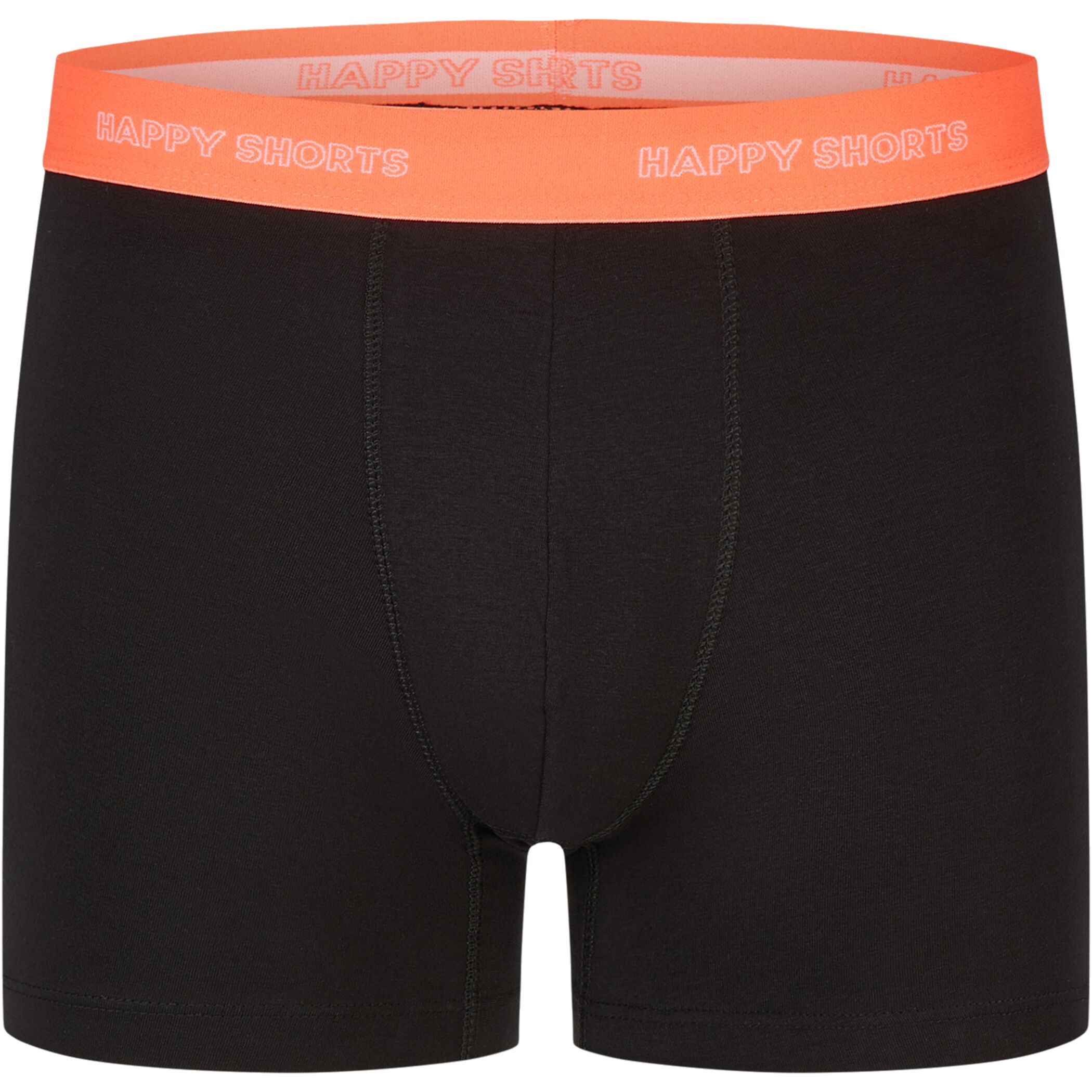 Happy Shorts 7er Trunks schwarz farblich abgesetzter Bund