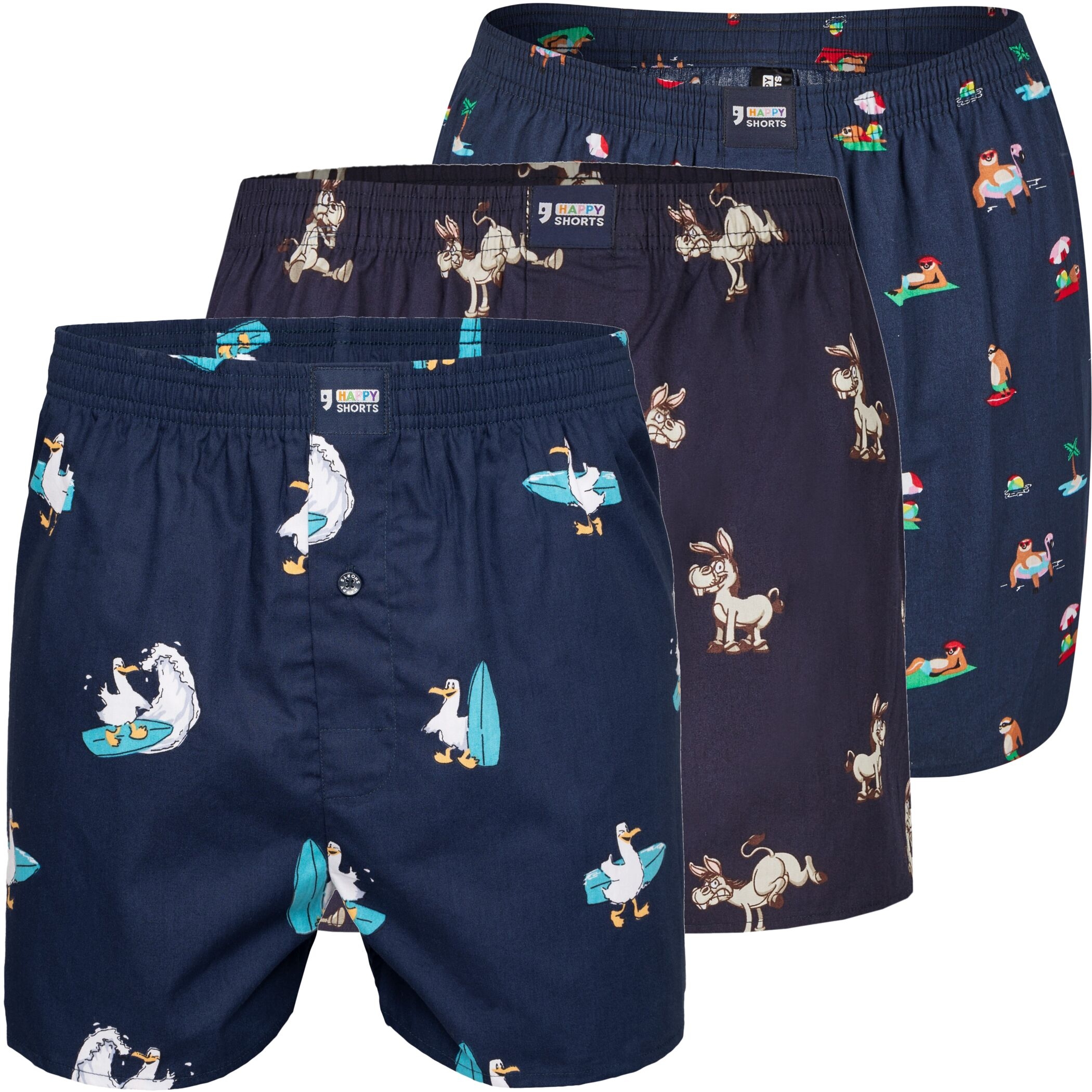 Happy Shorts X 3er Boxershorts Surfing