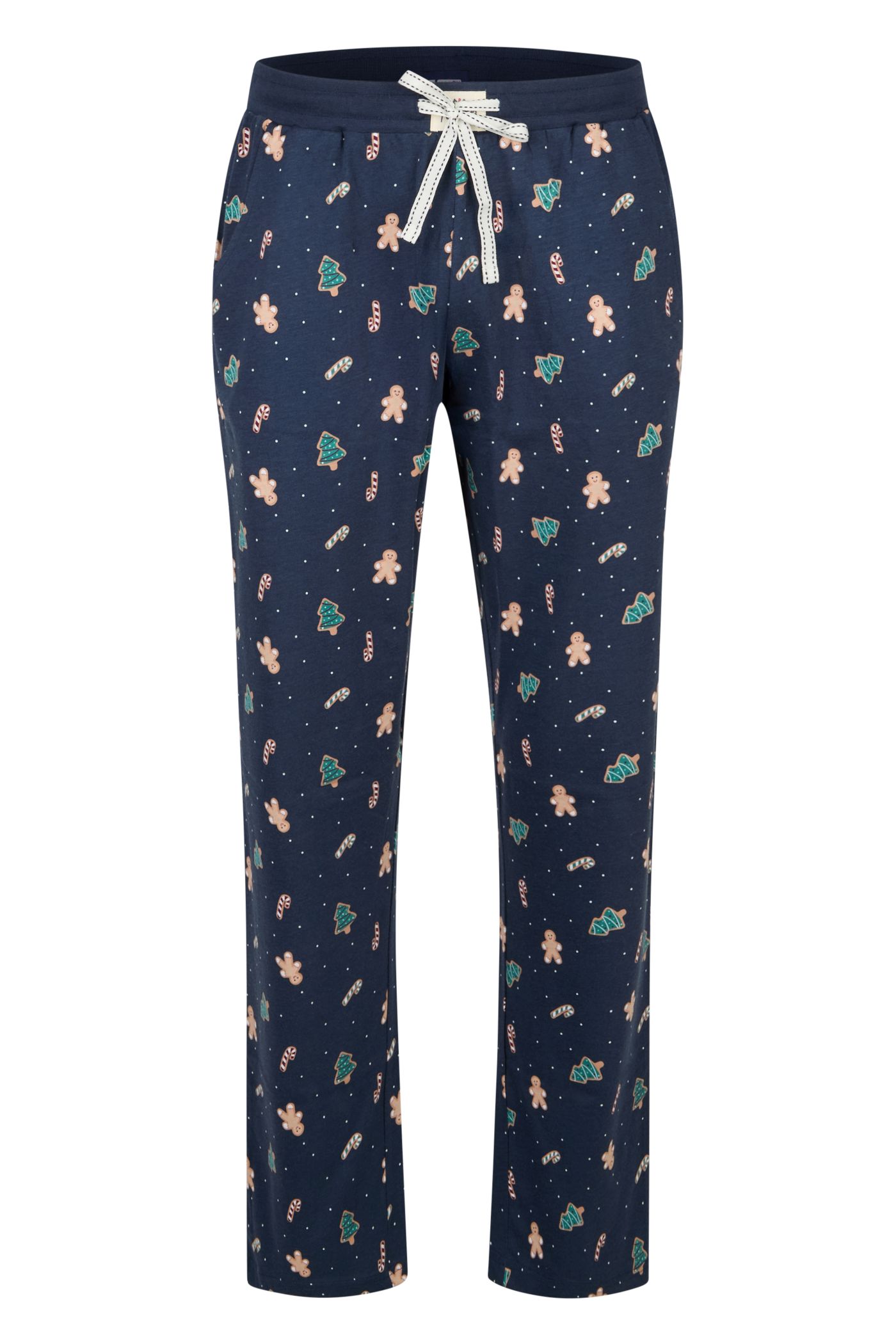 Happy Shorts Herren Pyjamahose Navy Weihnachtsprint