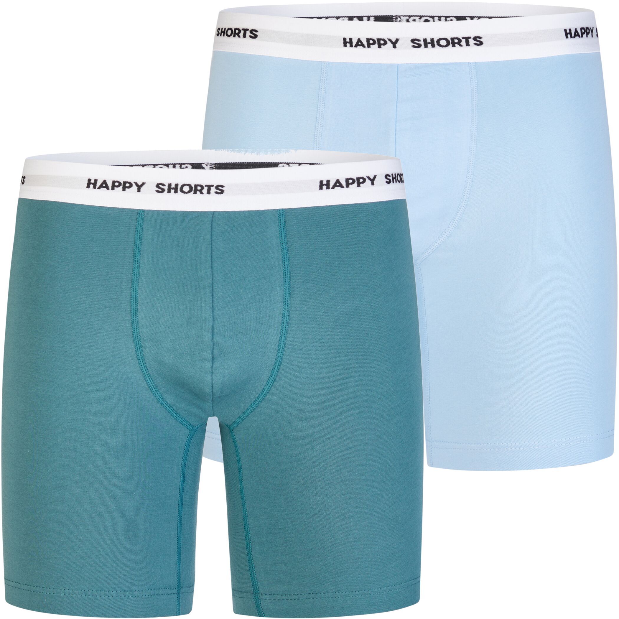 Happy Shorts 2er Longboxer Grün - Blau