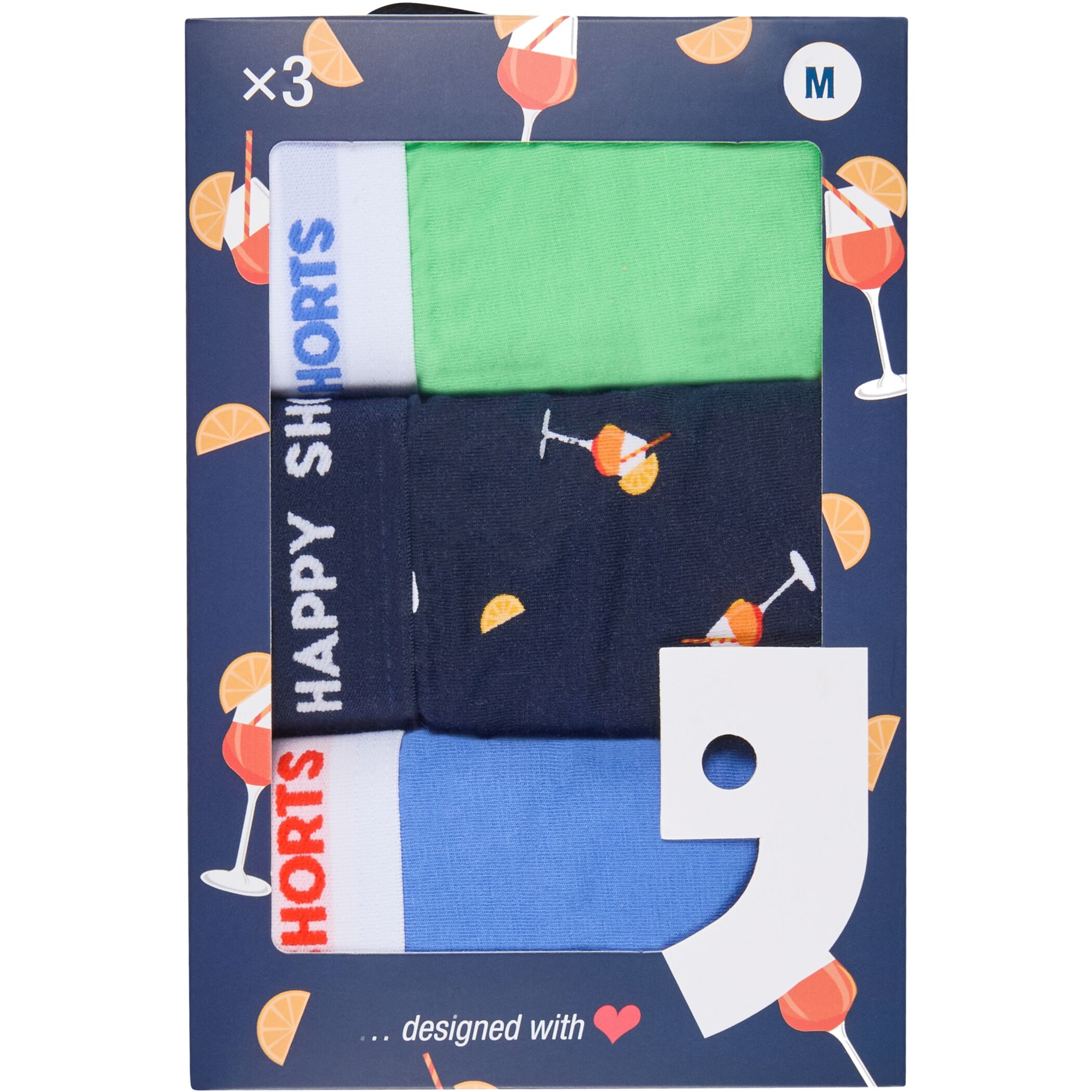 3-Packs Happy Shorts Boxershorts Pants Boxer Jersey