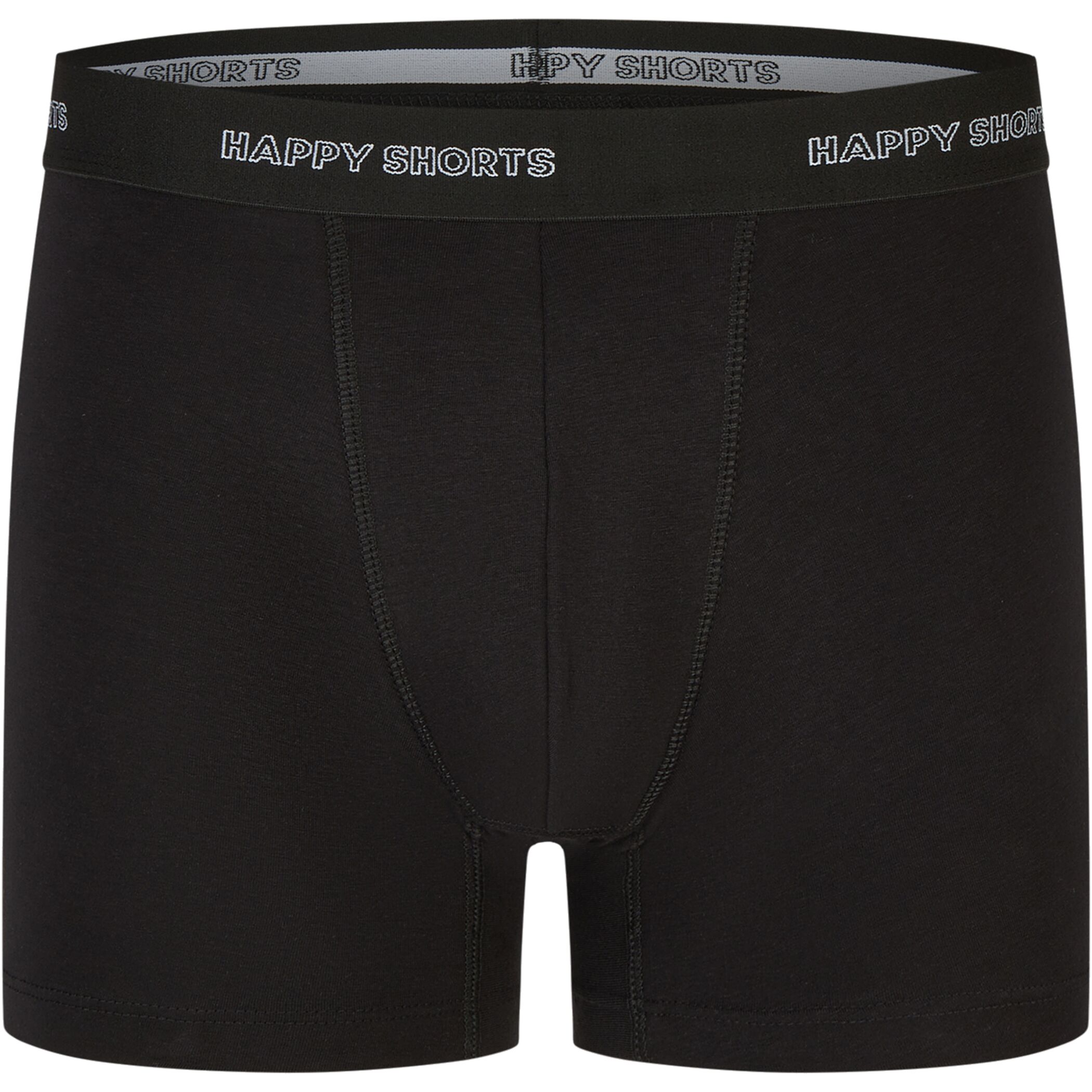 Happy Shorts 7er Trunks schwarz farblich abgesetzter Bund