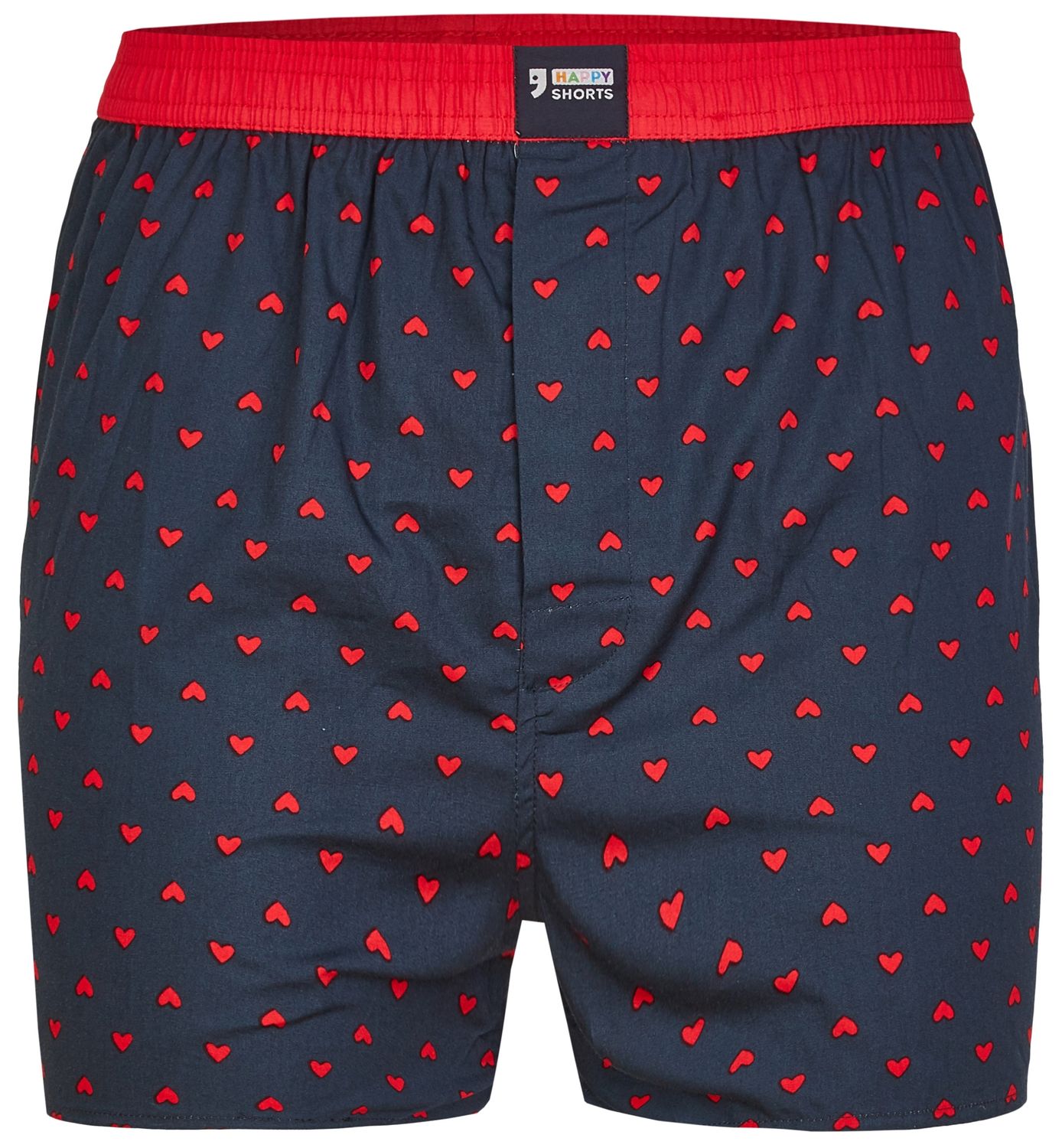 Happy Shorts Men`s american Boxer Boxershorts Shorts woven boxershorts Hearts